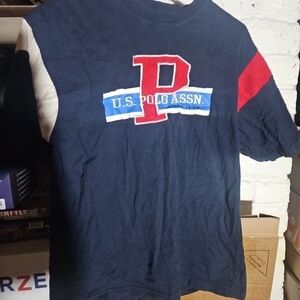 U.S. Polo Assn. Kids T-Shirt with Red and Blue Accents